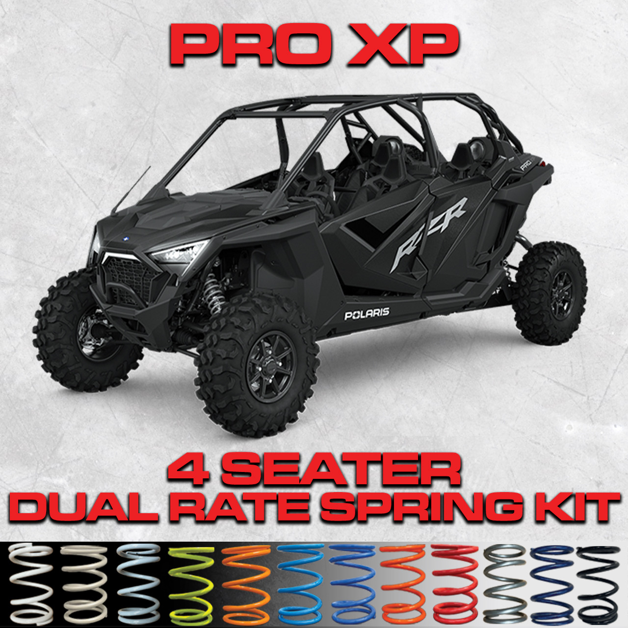All Thingz UTV Polaris Pro XP 4 Seat Dual Rate Spring Kit